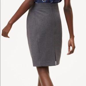 Loft curvy scuba pencil skirt